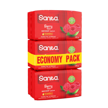 Sanita Berry Bar Soap 6x125g