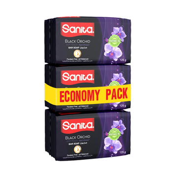 Sanita Black Orchid Bar Soap 6x125g