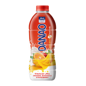 الصافي داناو عصير البرتقال و الموز و الفراولة بالحليب 900 مل