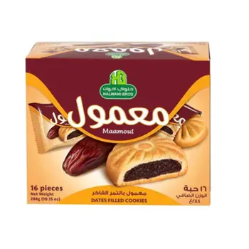Halwani Bros Date Whole Wheat Maamoul 16x18g