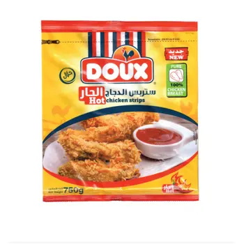 Doux Hot Chicken Strips 750g