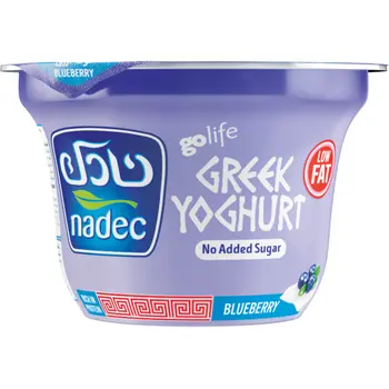 Nadec Greek Yoghurt Blueberry Low Fat 160g