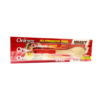 Orinex Heavy-Duty Aluminum Foil with Wooden Spoon