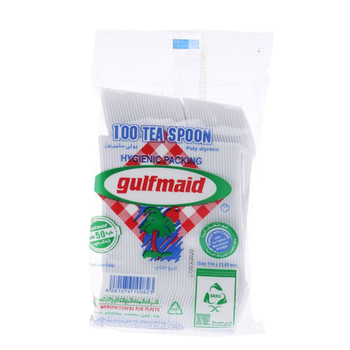جلف ميد ملاعق شاي بلاستيك صغيرة 100 حبة