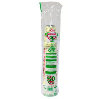 Gulfmaid Paper Cups with Handle 50 Pieces