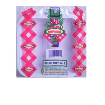 جلف ميد صحن مربع للاستعمال مرة واحدة رقم 1  24قطعة