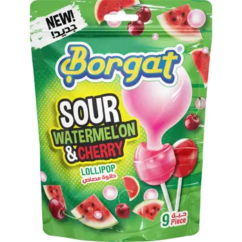 Borgat Watermelon & Cherry Lollipop 9x18g