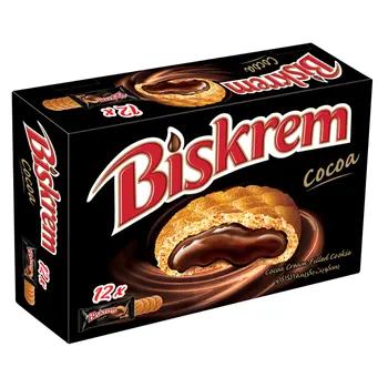 Ulker Biskrem Cocoa Cookies 12x32g