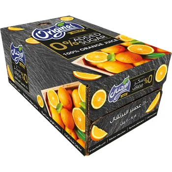 اورجنال عصير البرتقال بدون إضافة سكر 200مل × 18قطعة