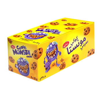 Tiffany Cookie Monsta Mini Chocolate Chocochip Cookies 8x32g