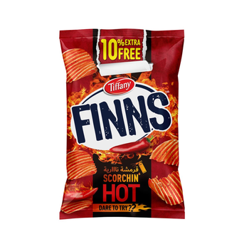 Tiffany Finns Scorchin' Hot Potato Chips 36g
