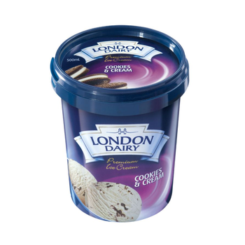 London Dairy Cookies & Cream Ice Cream 500ml