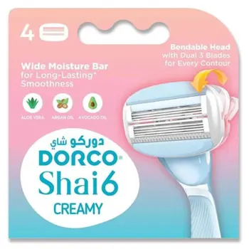 Dorco Shai6 Creamy Razor Blades 4 Pieces