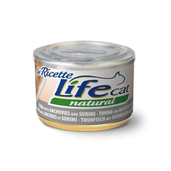 Life Cat Tuna Anchovies Surimi Cat Food 150g