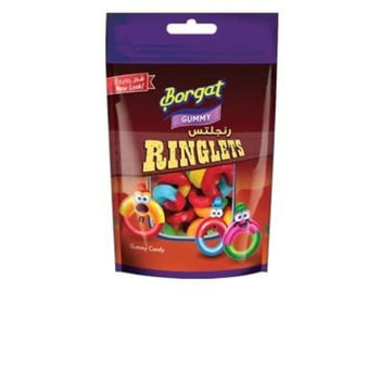 Borgat Multicolor Gummy Ringlets Candy 100g