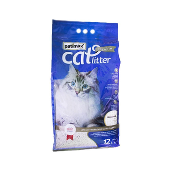 Patimax Premium Unscented Cat Litter 12L