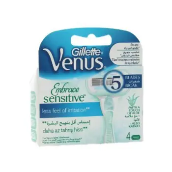 جيليت فينوس Embrace Sensitive 5 شفرات 4 قطع
