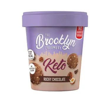 Brooklyn Keto Rocky Chocolate Ice Cream Tub 450Ml