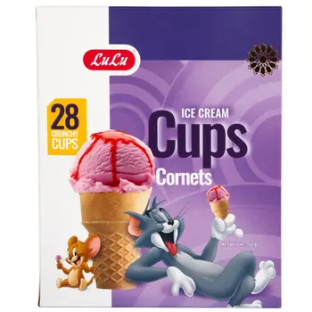 Lulu Crunchy Cups Cornets Ice Cream 28x140g