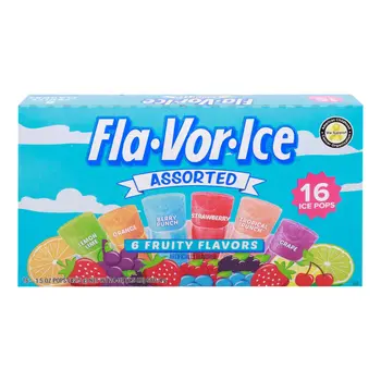 Fla-Vor-Ice Assorted Ice Pops 16 Pack