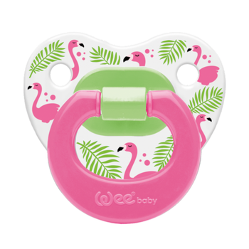 Wee Baby Patterned Orthodontic Soother Pink 18+ Months