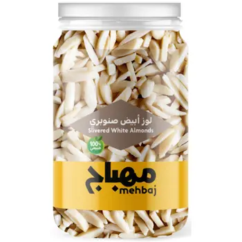 Mehbaj Organic Slivered White Almonds 225g