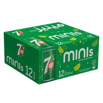 7up Minis Soft Drink 12x150ml