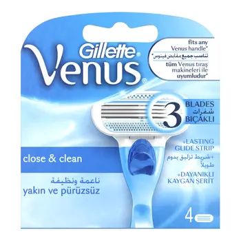 Gillette Venus Original Razor Blades for Women 4 Pieces
