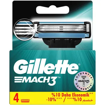 Gillette Mach3 Men's Razor Blades 4 Pieces