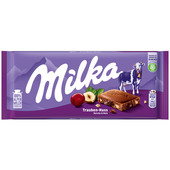Milka Raisins & Nuts Chocolate 100g