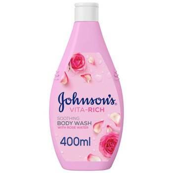 Johnson's Vita-Rich Rose Water Body Wash 400ml