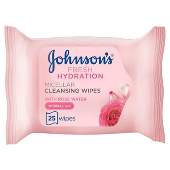 Johnson's Fresh Hydration Micellar Cleansing Wipes 25 Pieces