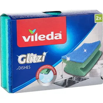 Vileda Glitzi Dishwashing Sponge 2 Pcs