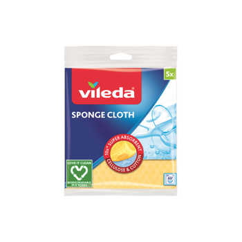 Vileda Biodegradable Sponge Cloth 5 Pcs