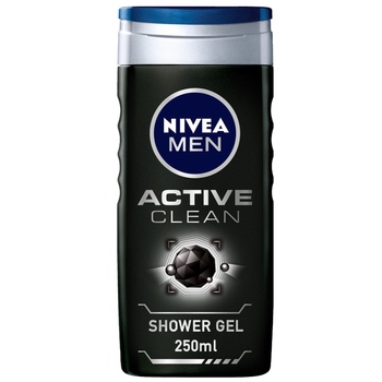 نيفيا جل استحمام للرجال بالفحم النشط 3 في 1 برائحة خشبية 250مل