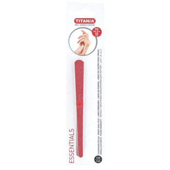 Titania Essentials Red Wooden Nail File 10 pcs