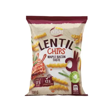 OHO Maple Bacon Lentil Chips 100g