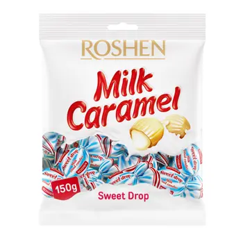 Roshen Milk Caramel Hard Candies 150g