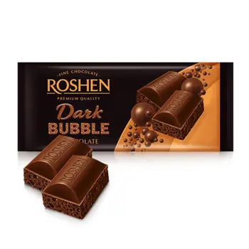 Roshen Dark Aerated Chocolate 80g