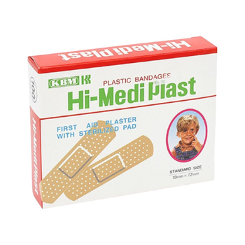 Hi-Medi Plast Plaster Standard Size 100pieces