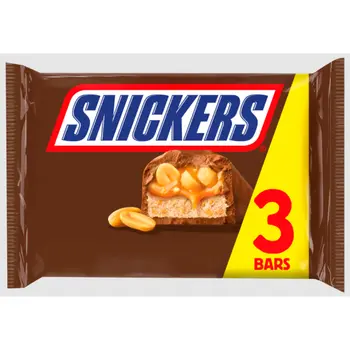 Snickers Snacksize Chocolate Bars 3x125.1g