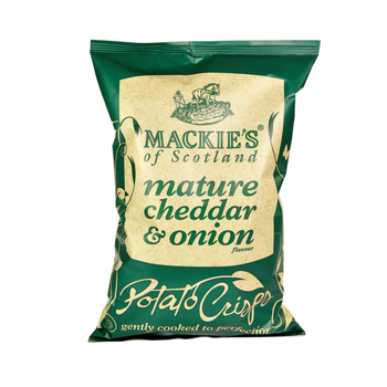 Mackie's Cheddar & Onion Chips 150g