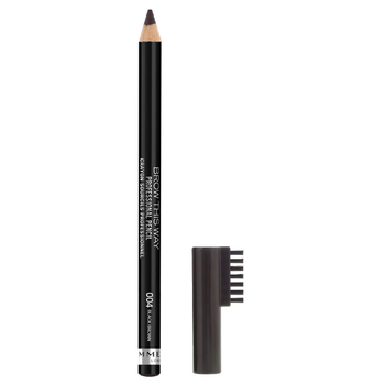 Rimmel London Brow This Way Eye Brow Pencil, Black Brown 1.4g
