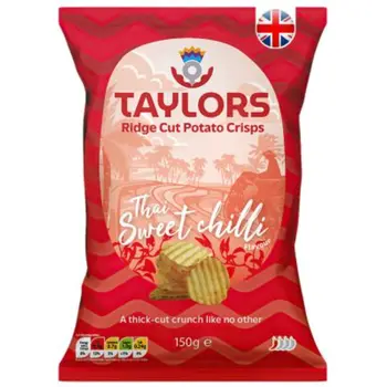 Taylors Thai Sweet Chilli Ridge Cut Potato Crisps 150g
