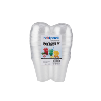 Hotpack 12Oz Clear Pet Cup Dome Lid 25 Pieces