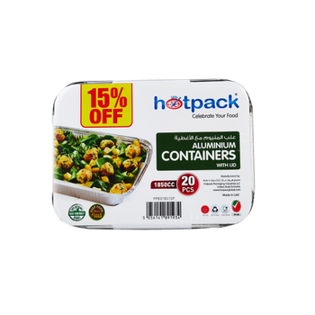 Hotpack Eco-Friendly Aluminium Containers 20x1850cc