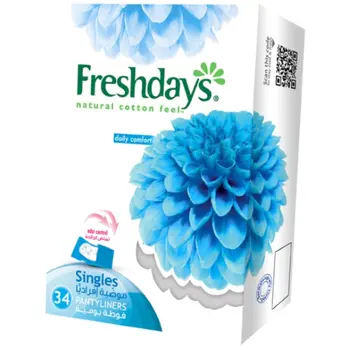 Freshdays Daily Comfort Pantyliners 34 Pieces