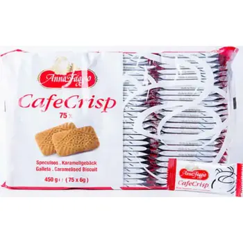 Anna Faggio Speculoos Cafe Crisp Biscuits 75x450g
