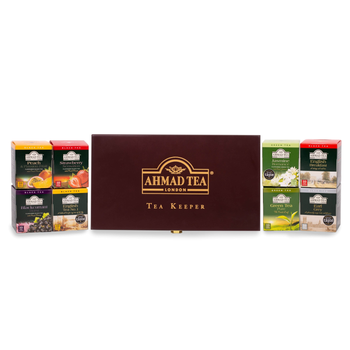 Ahmad Tea Assorted Tea Bags in Wooden Box 80 Bags