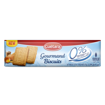 Cuetara Gourmand Biscuits 0% Sugars Added 175g